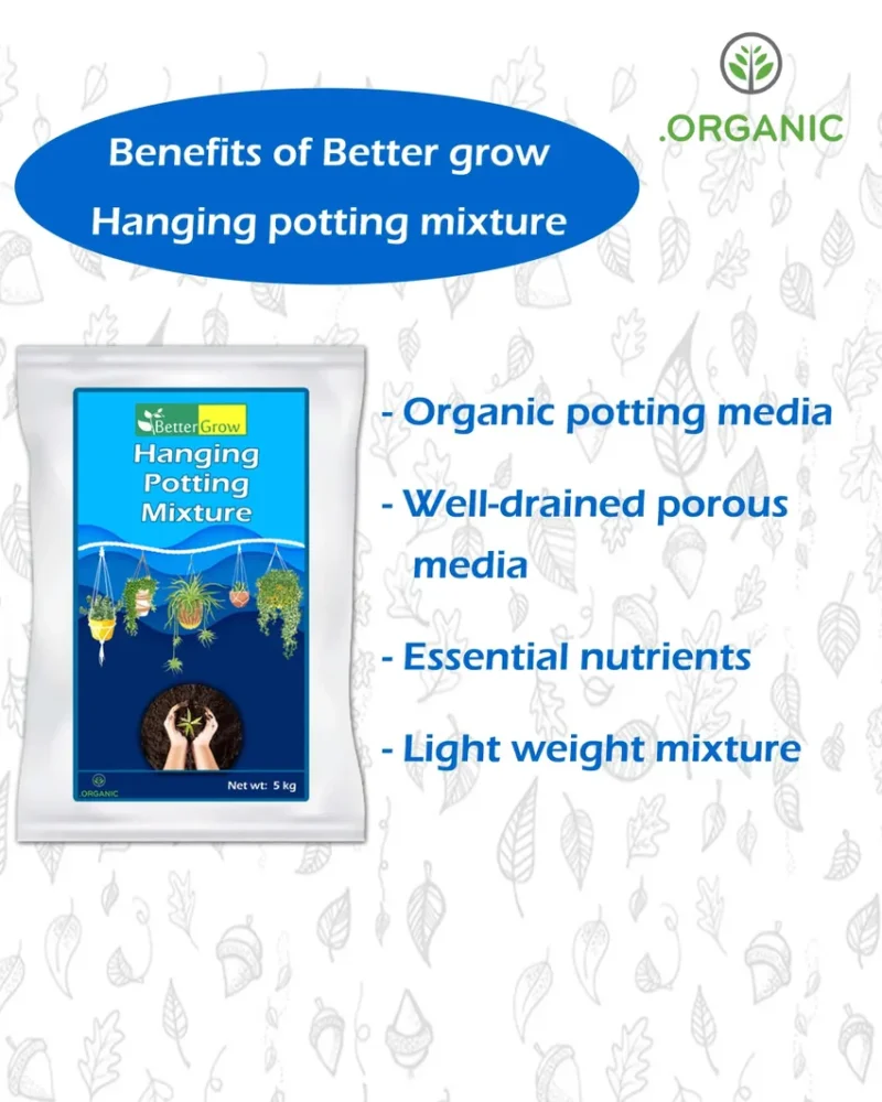 Hanging potting mixture